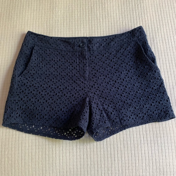 Cynthia Rowley Pants - blue eyelet shorts